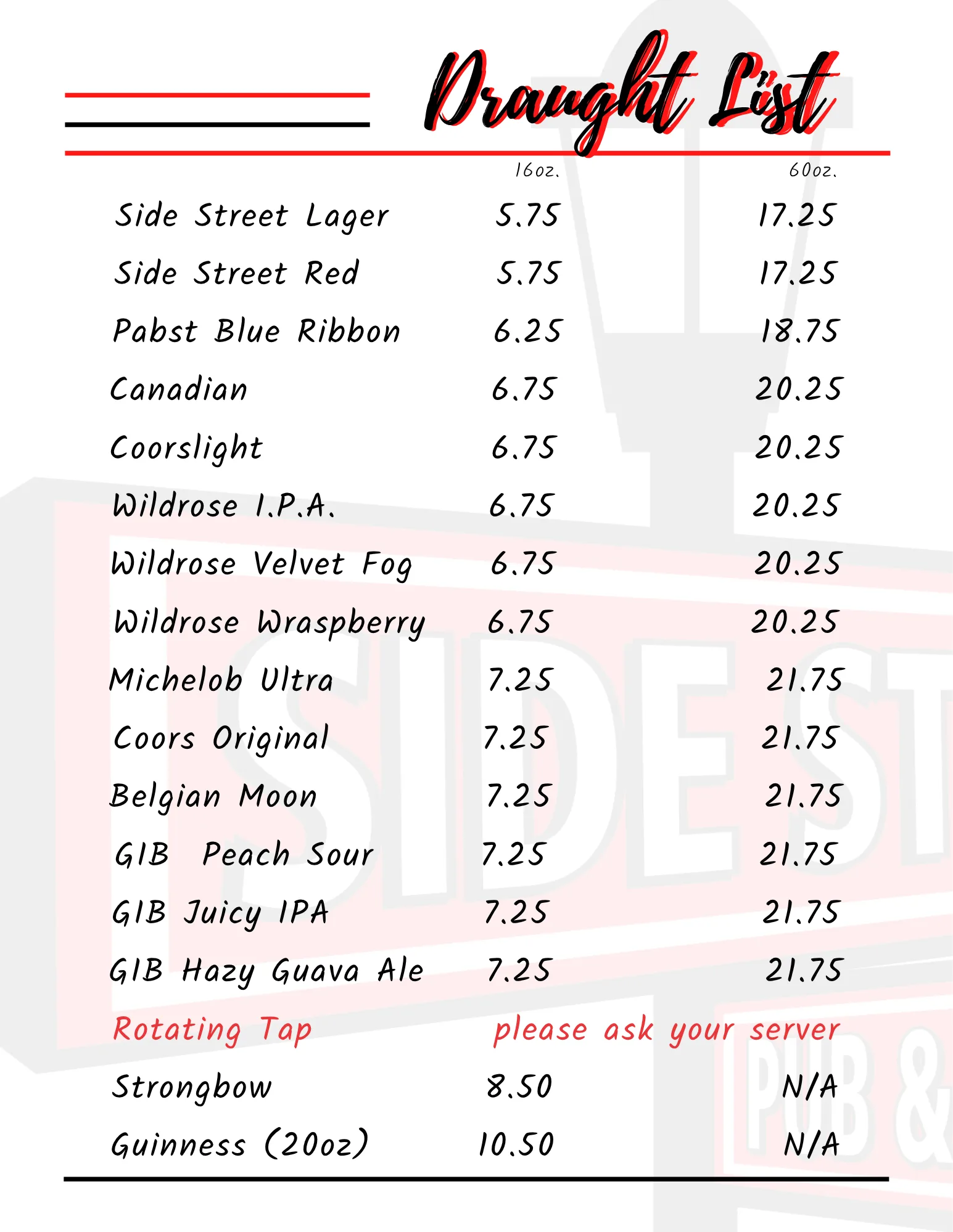 Draught Beer 2026